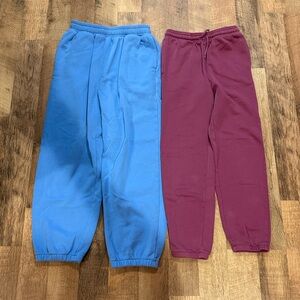 Kids' Blue and Purple Sweatpants
